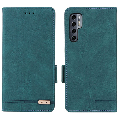 For TCL 20 Pro 5G PU Leather Phone Case Shockproof Phone Cover Folio Flip Case with Stand Wallet