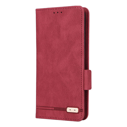 For TCL 10L/10 Lite Hardware Design Stand Magnetic Closing Leather Cell Phone Case Protector with Wallet