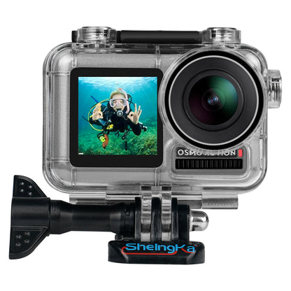 SHELNGKA FLW306 Waterproof Case Housing Case Diving Protective Housing Shell 40 Meter for DJI Osmo Action Camera