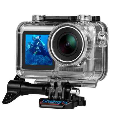 SHELNGKA FLW306 Waterproof Case Housing Case Diving Protective Housing Shell 40 Meter for DJI Osmo Action Camera