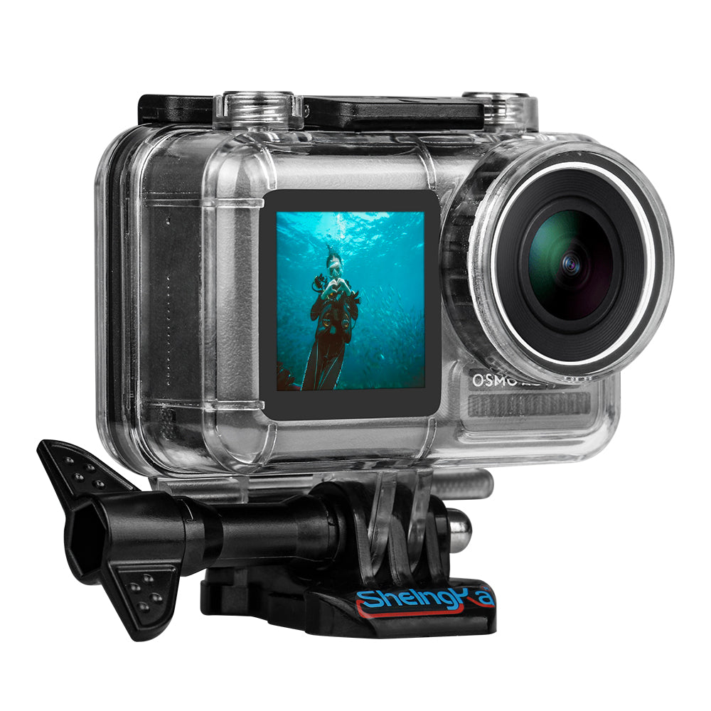 SHELNGKA FLW306 Waterproof Case Housing Case Diving Protective Housing Shell 40 Meter for DJI Osmo Action Camera