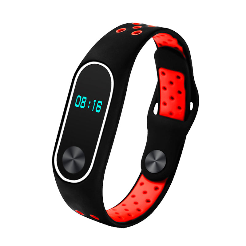 Two-tone Silicone Watch Band Strap for Xiaomi Mi Band 2