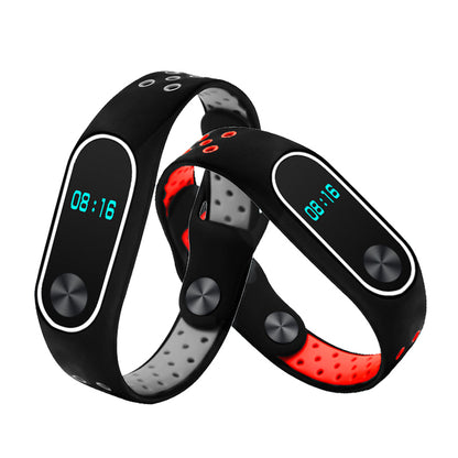 Two-tone Silicone Watch Band Strap for Xiaomi Mi Band 2