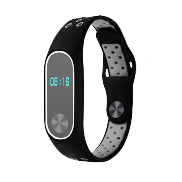 Two-tone Silicone Watch Band Strap for Xiaomi Mi Band 2