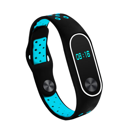 Two-tone Silicone Watch Band Strap for Xiaomi Mi Band 2