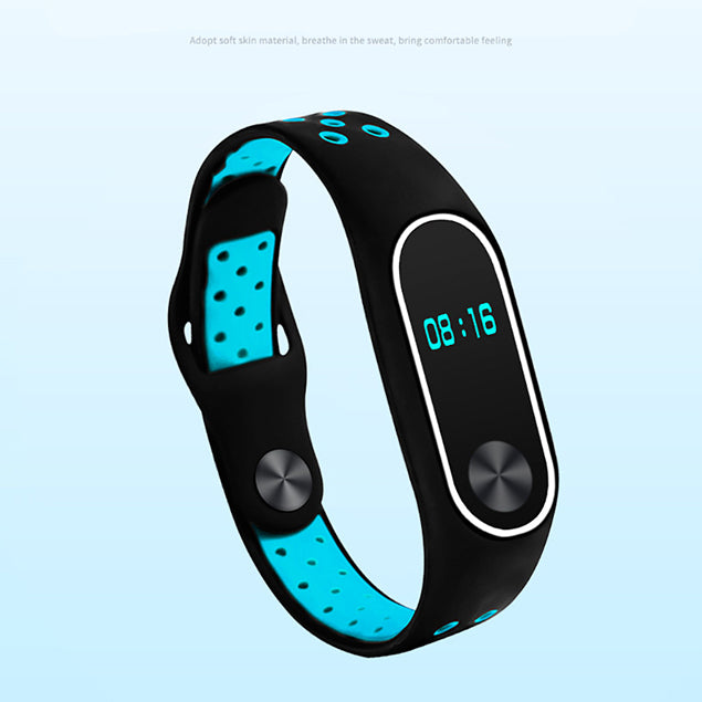 Two-tone Silicone Watch Band Strap for Xiaomi Mi Band 2