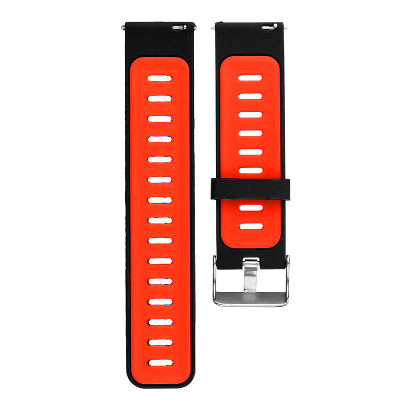 22mm Two-tone Silicone Watch Band Strap for Xiaomi Huami Amazfit