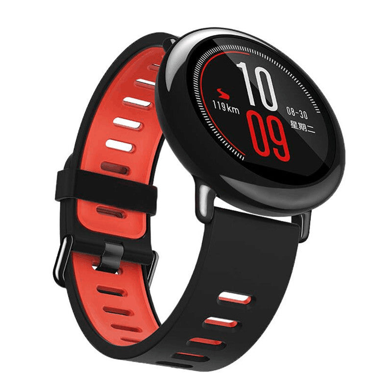 22mm Two-tone Silicone Watch Band Strap for Xiaomi Huami Amazfit