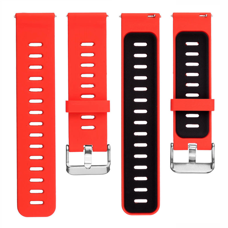 22mm Two-tone Silicone Watch Band Strap for Xiaomi Huami Amazfit