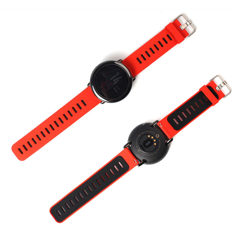 22mm Two-tone Silicone Watch Band Strap for Xiaomi Huami Amazfit