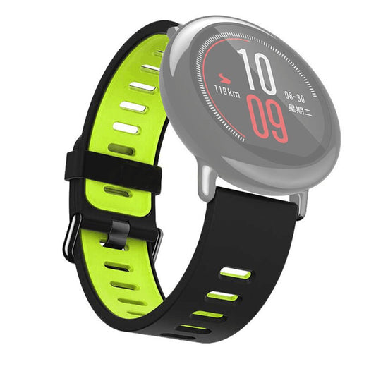 22mm Two-tone Silicone Watch Band Strap for Xiaomi Huami Amazfit