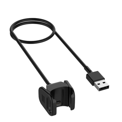 USB Charger Charging Cable Cradle Dock Adapter for Fitbit Charge 3 Smart Wristband (1m)