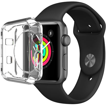 IMAK UX-3 Series for Apple Watch Series 3/2/1 42mm Soft Protective Case [Hollow Front Version]