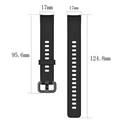 For Huawei Honor Band 4 Silicone Watch Wrist Band Replacement, Length: 95.6+124.8mm