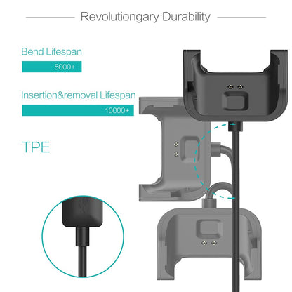 Smartwatch Charger Cable Charging Dock for Amazfit Bip Lite A1915/ Bip A1608