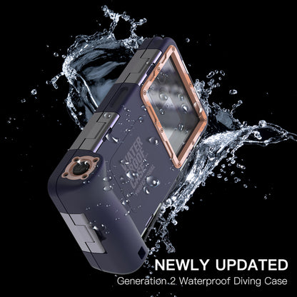 SHELLBOX 15M Underwater Full Body Phone Shell Waterproof Diving Case II with Anti-lost Rope for iPhone 14 Series / 13 Series / 12 Series