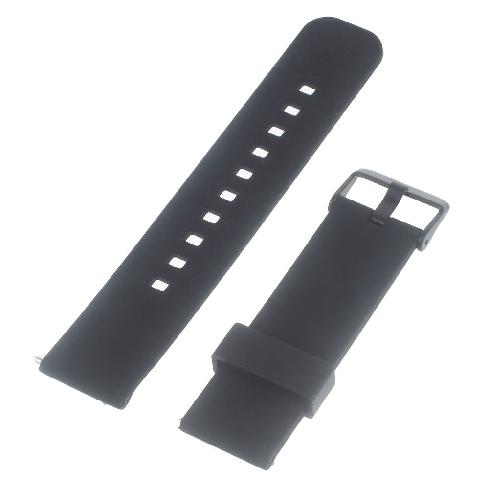 22mm Silicone Watchband with Metal Clasp for Samsung Gear 2 R380 / Pebble Time / LG G Watch W100 W110 / Asus Zenwatch