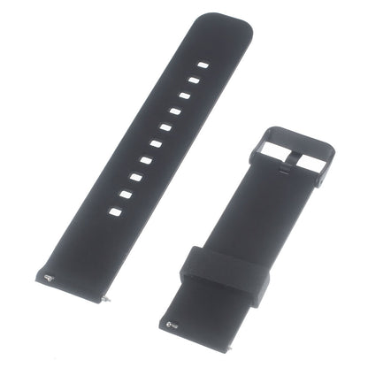 22mm Silicone Watchband with Metal Clasp for Samsung Gear 2 R380 / Pebble Time / LG G Watch W100 W110 / Asus Zenwatch