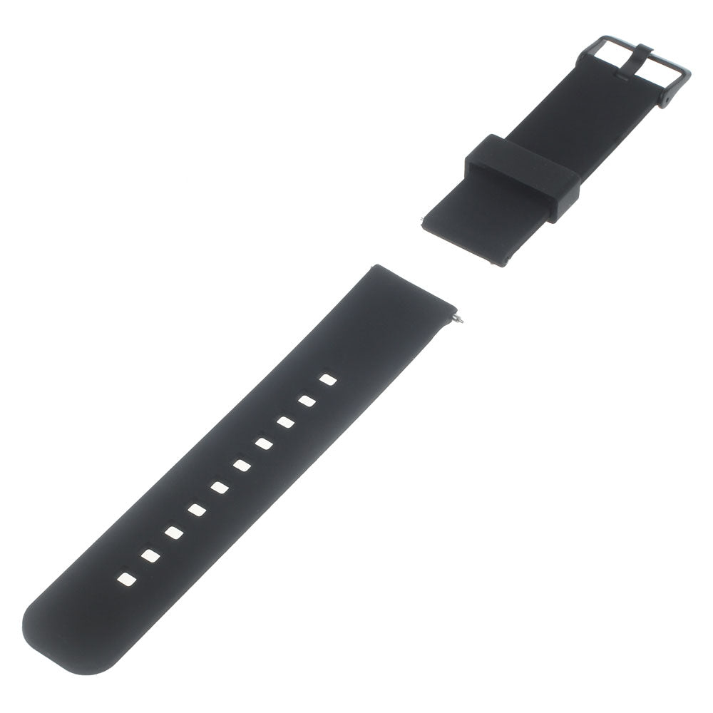 22mm Silicone Watchband with Metal Clasp for Samsung Gear 2 R380 / Pebble Time / LG G Watch W100 W110 / Asus Zenwatch