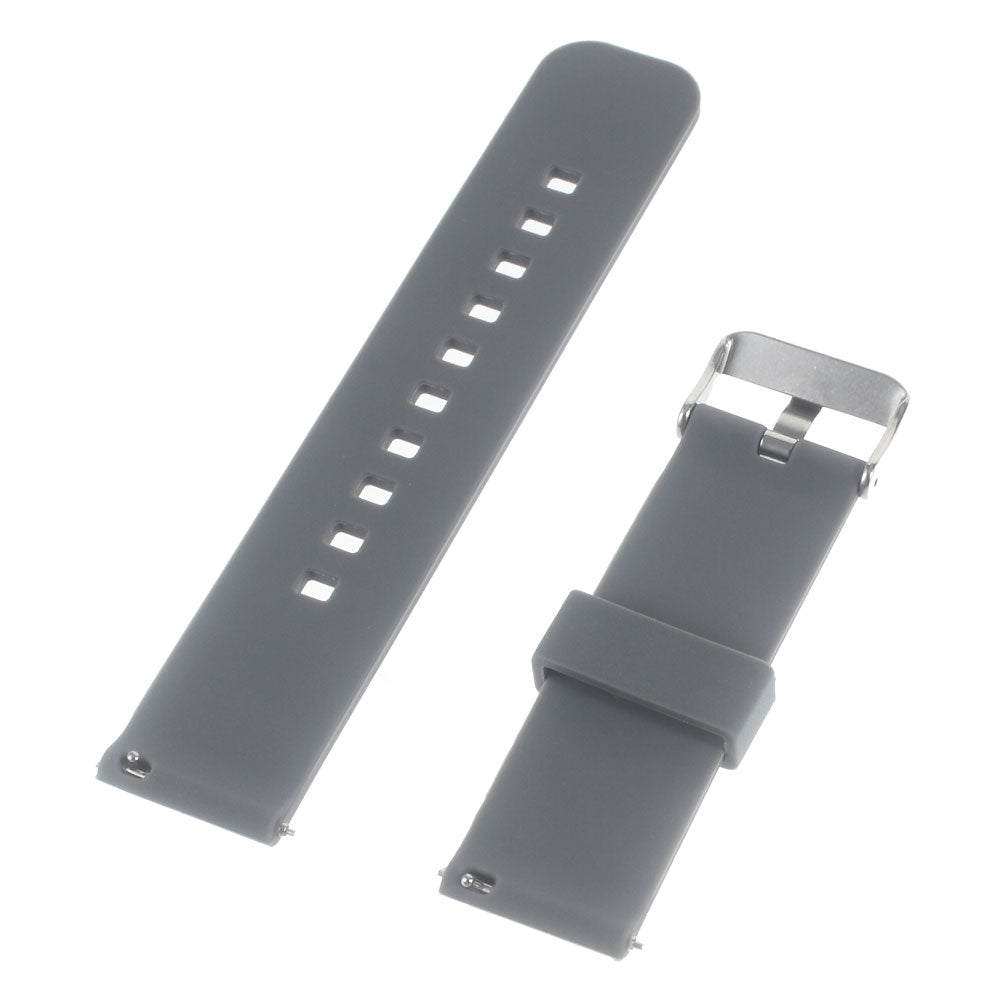 22mm Silicone Watchband with Metal Clasp for Samsung Gear 2 R380 / Pebble Time / LG G Watch W100 W110 / Asus Zenwatch