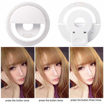 Universal Portable Clip-On 36 LED Dimmable Selfie Light Fill-in Light Pocket Spotlight