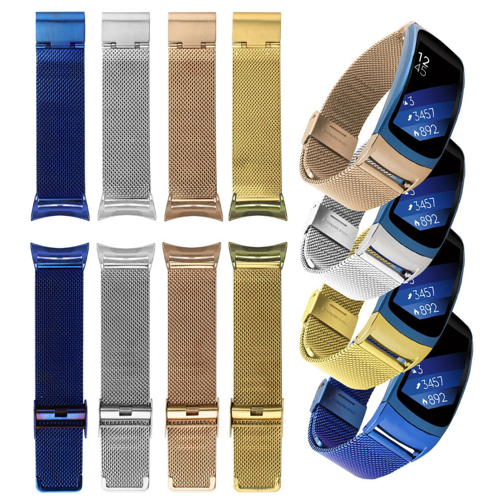 Mesh Stainless Steel Wrist Watch Strap for Samsung Gear Fit 2 SM-R360