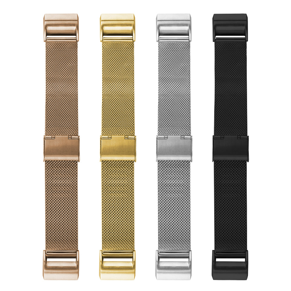 Stainless Steel Mesh Watch Band Strap for Fitbit Charge 2