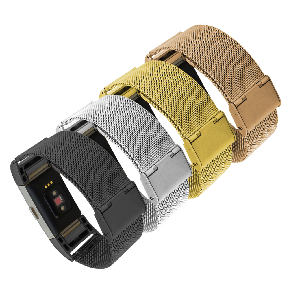 Stainless Steel Mesh Watch Band Strap for Fitbit Charge 2