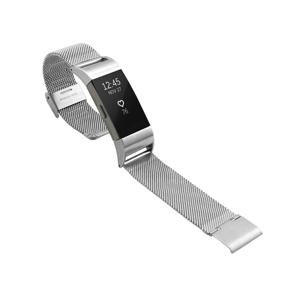 Stainless Steel Mesh Watch Band Strap for Fitbit Charge 2