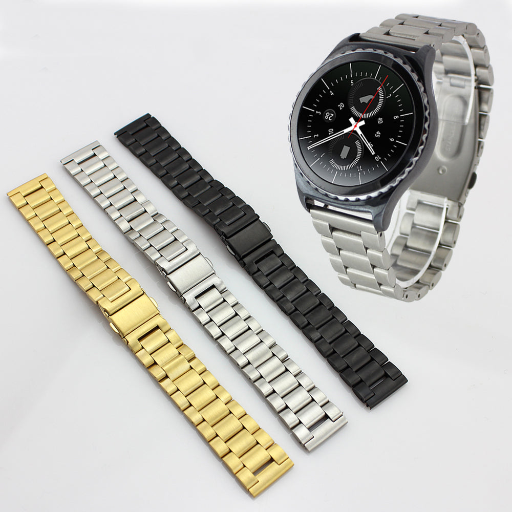 Stainless Steel Watch Band Folding Clasp Metal Strap for Samsung Gear S3 Frontier / S3 Classic