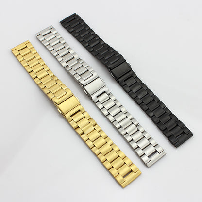 Stainless Steel Watch Band Folding Clasp Metal Strap for Samsung Gear S3 Frontier / S3 Classic