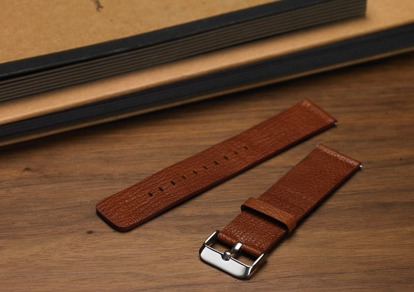 22mm Durable Leather Watch Band for Samsung Gear S3 Classic / S3 Frontier