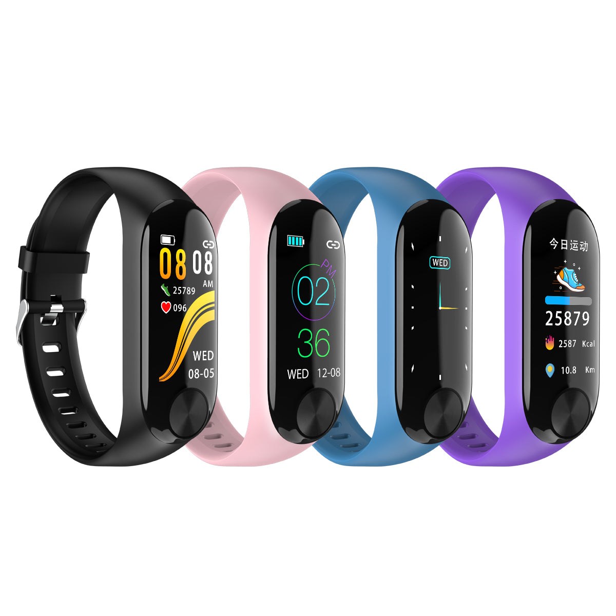 Y10 Bluetooth 4.0 Smart Fitness Tracker Heart Pressure Rate Monitor Bracelet