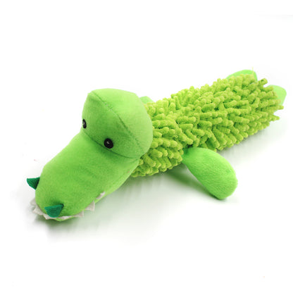 Pet Dog Cat Plush Monkey Sheep Crocodile Sound Bite Playing Toy