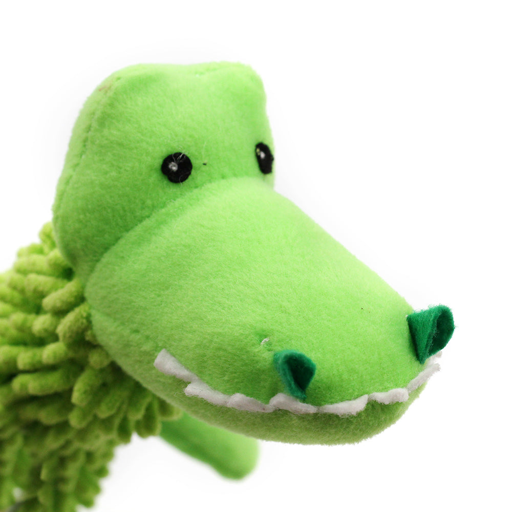 Pet Dog Cat Plush Monkey Sheep Crocodile Sound Bite Playing Toy