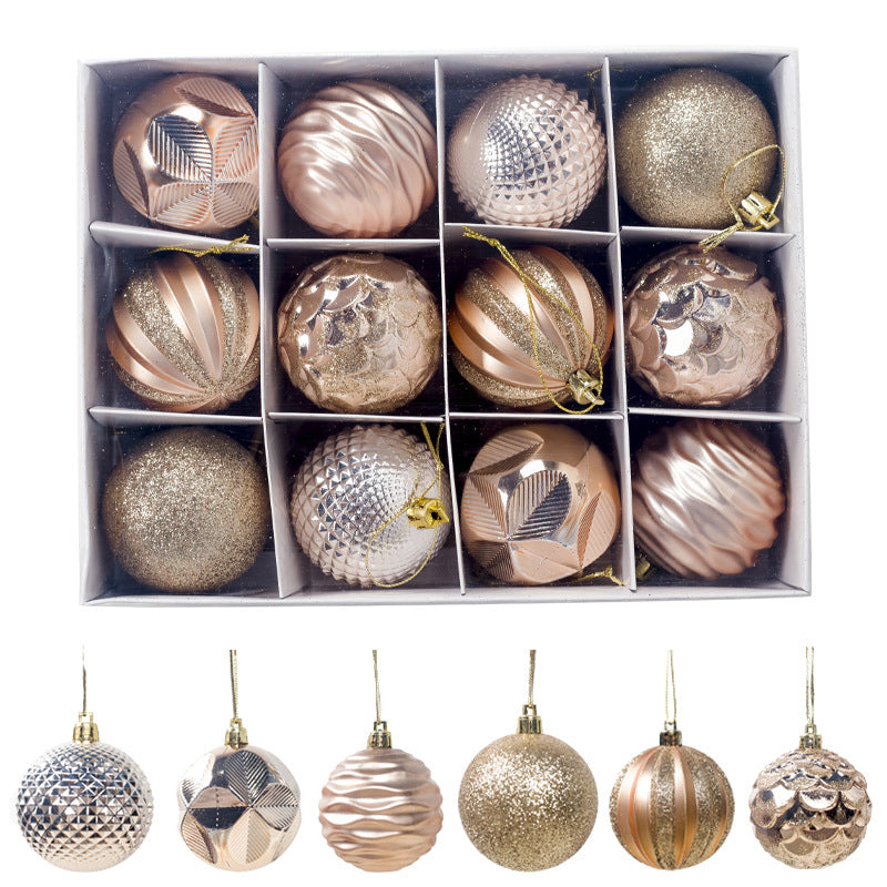 12PCS/Lot Christmas Tree Decor Ball Bauble Xmas Party Hanging Ball Decorations