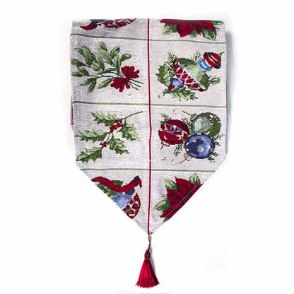 Christmas Polyester Table Runner Top Tablecloth Home Decoration