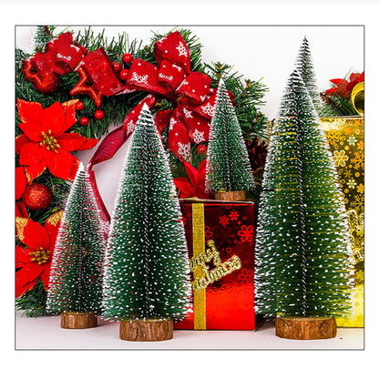 Mini Artificial Christmas Tree Home Table Top Decor, Size: 10 x 6cm