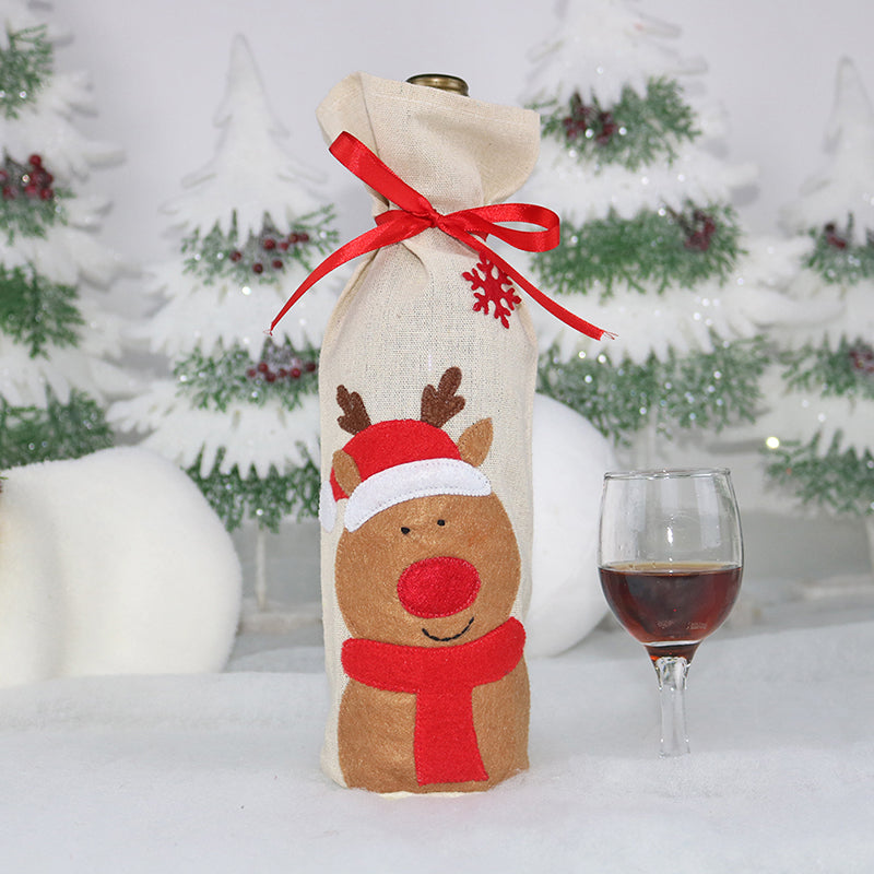 Christmas Wine Bottle Set Christmas Decorations Wine Bag