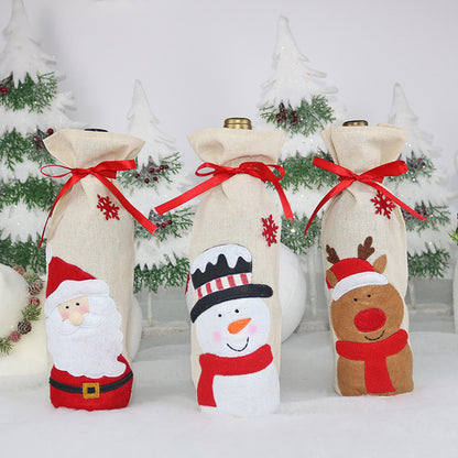 Christmas Wine Bottle Set Christmas Decorations Wine Bag