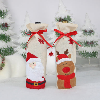 Christmas Wine Bottle Set Christmas Decorations Wine Bag