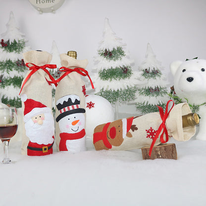 Christmas Wine Bottle Set Christmas Decorations Wine Bag