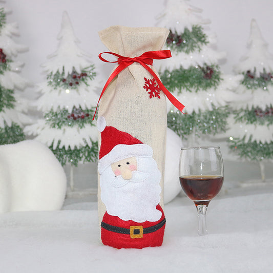 Christmas Wine Bottle Set Christmas Decorations Wine Bag