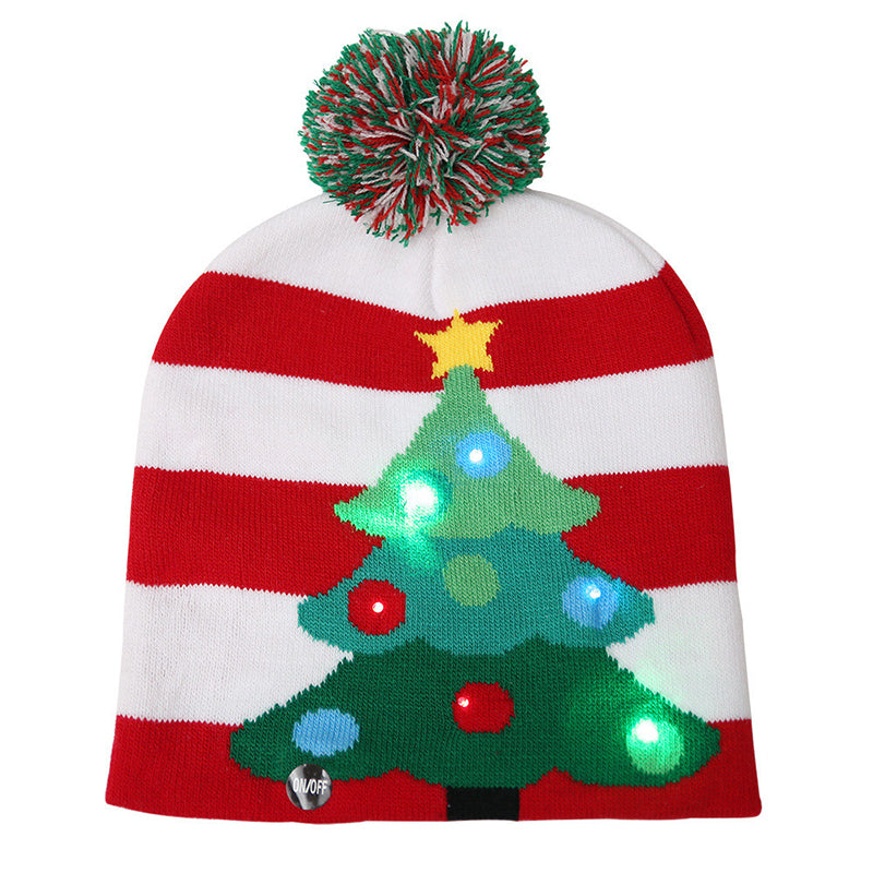 LED Light-Up Ugly Sweater Holiday Xmas Christmas Beanie