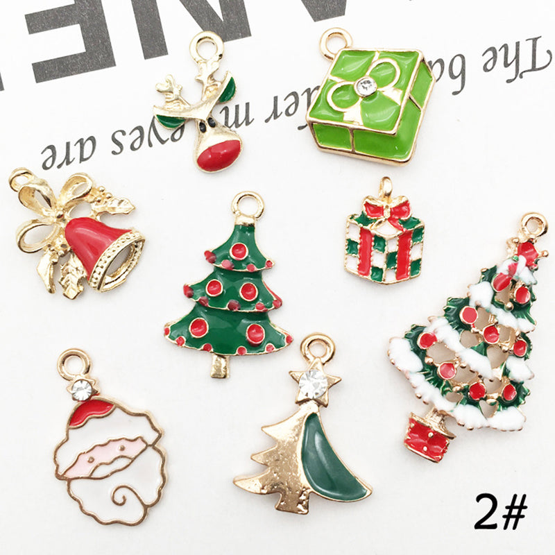 1 Set Christmas DIY Jewelry Accessories Pendant Candy Cane Xmas Tree Decor