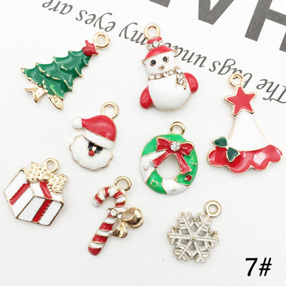 1 Set Christmas DIY Jewelry Accessories Pendant Candy Cane Xmas Tree Decor