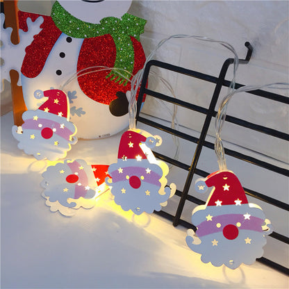 Painted 10-LED Light Strings Double-sided Christmas Decoration Light String 2m