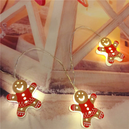 Painted 10-LED Light Strings Double-sided Christmas Decoration Light String 2m