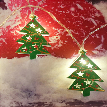 Painted 10-LED Light Strings Double-sided Christmas Decoration Light String 2m