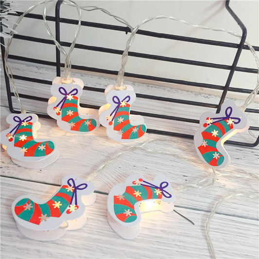 Painted 10-LED Light Strings Double-sided Christmas Decoration Light String 2m